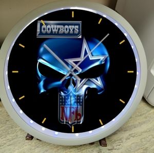 Dallas cowboys punisher wall clock